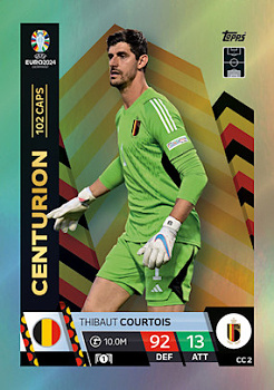 Thibaut Courtois Belgium Topps Match Attax EURO 2024 Centurion #CC2